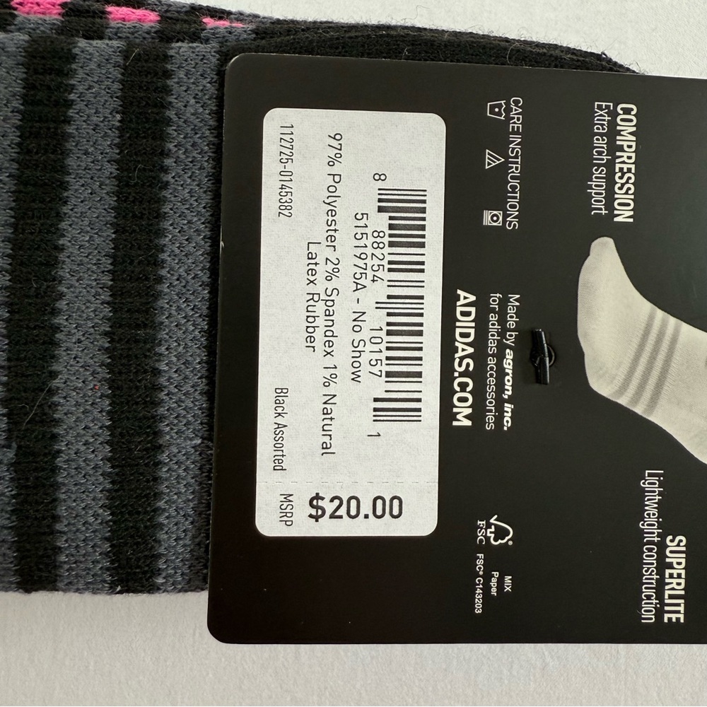 Adidas Women's Socks, 6 Pack - Picture 5 of 6
